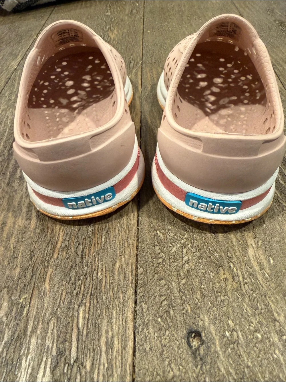 Native Slip-On Clogs in Blush Pink